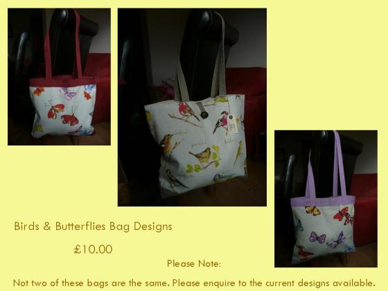 Shopping Bags birds butterflies